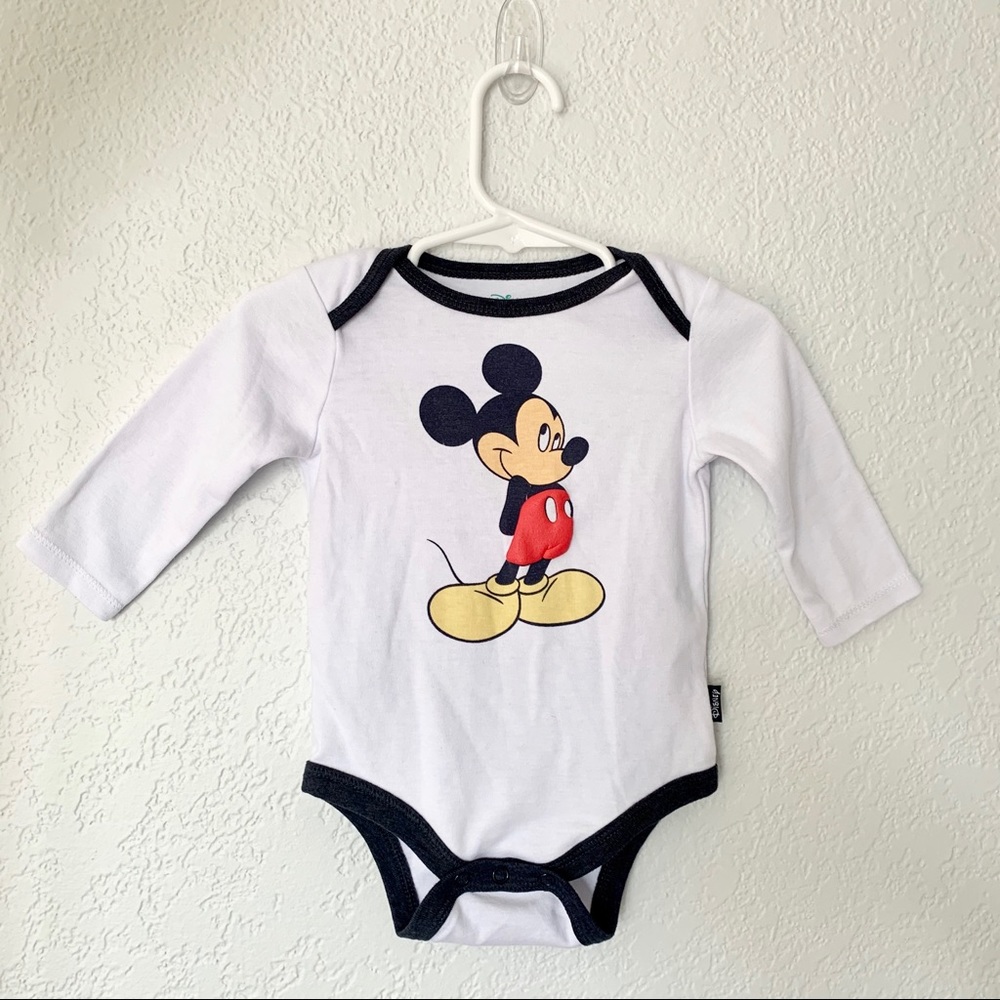 Mickey Mouse Long Sleeve Disney Baby Onesie